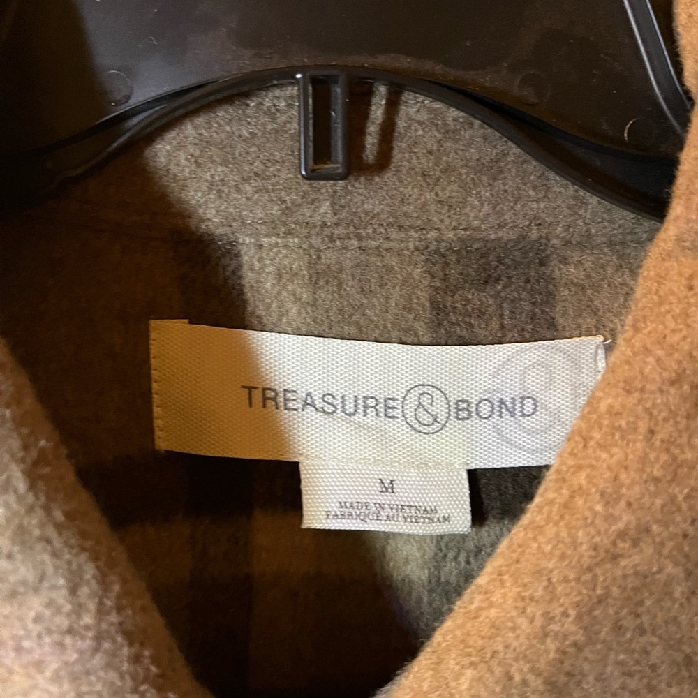 Treasure & Bond Women’s Beige Pea Coat - Picture 3 of 7
